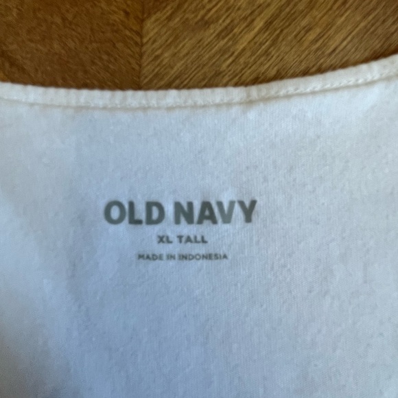 Old Navy White V-Neck Cap Sleeve Bodysuit | Size XL Tall - Picture 3 of 11